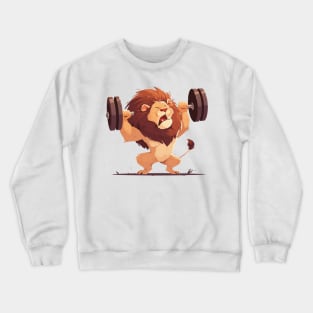 lion deadlift Crewneck Sweatshirt